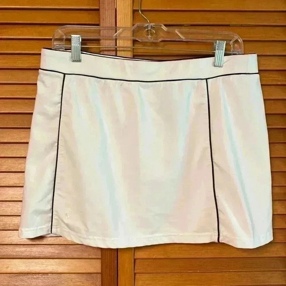 Ralph Lauren White Tennis Golf Style Mini Skirt in Size Large. - Picture 1 of 7